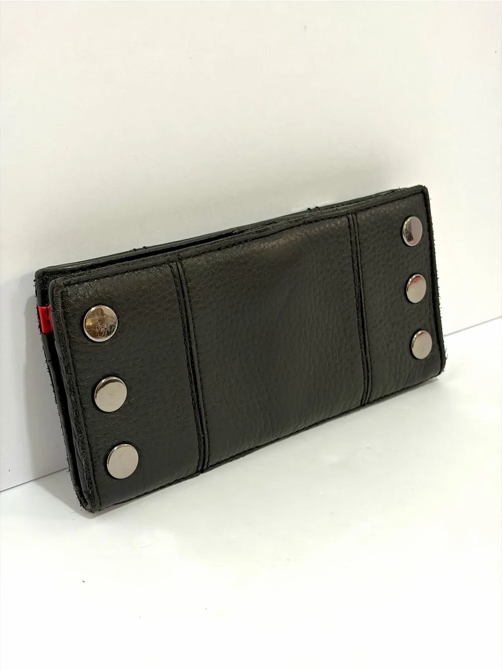 HAMMITT 110 North In Black Leather With Gunmetal Hardware EUC